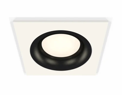 Светильник точечный XC7631002 Ambrella light чёрный белый 1 лампа, основание белое в стиле хай-тек современный 