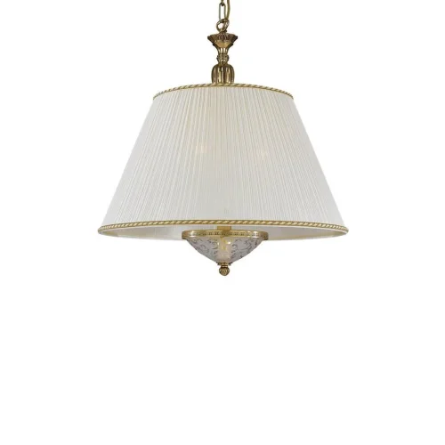 Люстра подвесная  L 6502/50 Reccagni Angelo белая на 3 лампы, основание золотое в стиле классический  фото 3