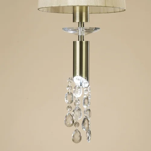 Светильник подвесной CUERO 3881 Mantra бежевый 1 лампа, основание бронзовое в стиле современный  фото 6
