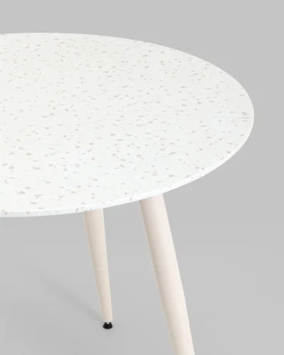 Стол обеденный Nymphaea, D90, терраццо УТ000039029 Stool Group столешница белая из мдф фото 3