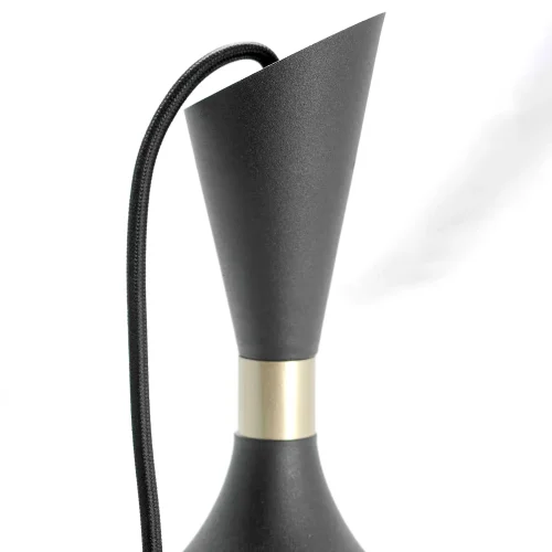 Светильник подвесной Marion LSP-8150 Lussole чёрный 1 лампа, основание чёрное в стиле современный  фото 3