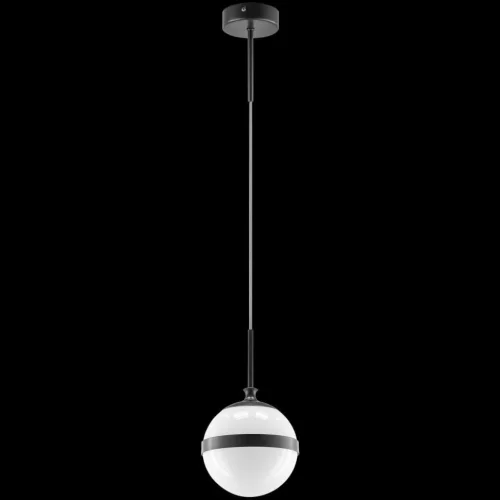 Светильник подвесной GIRA ONE L1 Black 208549-23 ImperiumLoft белый 1 лампа, основание чёрное в стиле современный  фото 8