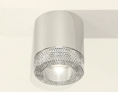 Светильник накладной Techno spot XS7405004 Ambrella light серебряный 1 лампа, основание серебряное в стиле хай-тек модерн круглый фото 2