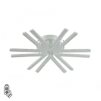 Люстра потолочная LED с пультом Alberta 8029/60CL Lumion белая на 1 лампу, основание белое в стиле минимализм 