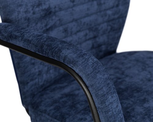 Офисное кресло для руководителей DOBRIN LOKI (синий (VRH230-25)) цвет сиденья синий (VRH230-25), цвет основания черный Dobrin, синий/текстиль, ножки/металл/, размеры - 1175*1260**** фото 8