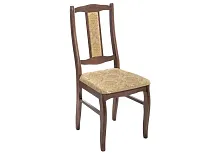 Деревянный стул Киприан 339020 Woodville, бежевый/ткань, ножки/дерево/орех, размеры - ****420*510