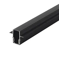 Шинопровод встраиваемый магнитный для ГКЛ 12,5 мм CLT 0.123 02 L2000 BL Crystal Lux чёрный в стиле современный для светильников серии Space шинопровод гкл 12мм