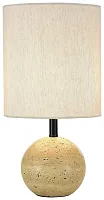 Настольная лампа Tico WE732.01.004 Wertmark бежевая 1 лампа, основание бежевое камень в стиле кантри классический 