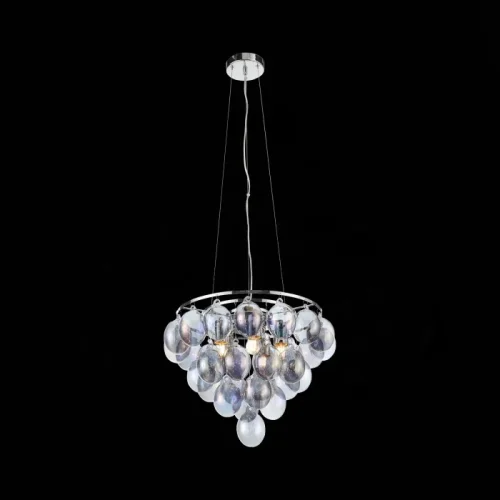 Люстра подвесная Sospiro SL432.703.05 ST-Luce прозрачная на 5 ламп, основание хром в стиле современный фото 3