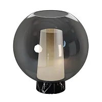 Настольная лампа Nora 8403 Mantra хром 1 лампа, основание чёрное металл в стиле современный 