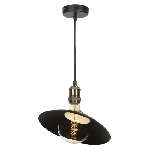 Светильник подвесной лофт LSP-9670 Lussole коричневый 1 лампа, основание коричневое бронзовое в стиле лофт  фото 2