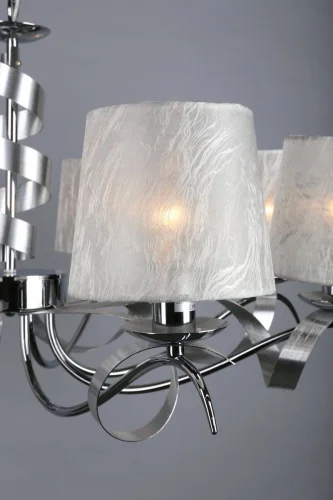 Люстра подвесная Frosinone OML-61703-08 Omnilux белая на 8 ламп, основание хром в стиле классический  фото 10