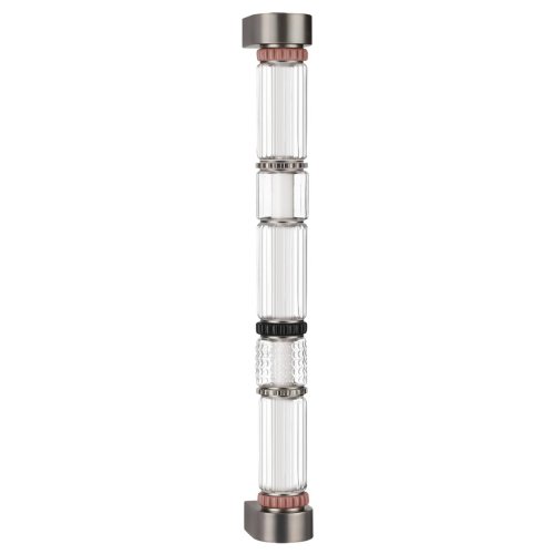 Бра LED Collier 5456/18WL Odeon Light прозрачный на 1 лампу, основание никель серое в стиле современный 