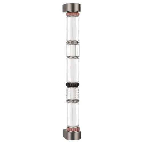 Бра Collier 5456/18WL Odeon Light прозрачный на 1 лампу, основание никель серое в стиле современный 