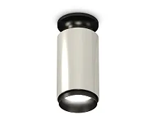 Светильник накладной Techno spot XS6325100 Ambrella light серебряный 1 лампа, основание чёрное в стиле современный круглый
