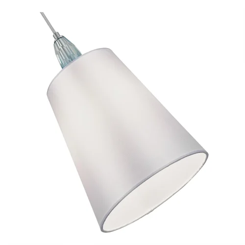 Светильник подвесной Lingotti SL1759.103.01 ST-Luce белый 1 лампа, основание хром в стиле классический  фото 3