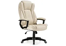 Компьютерное кресло Longo cream 11489 Woodville, бежевый/искусственная кожа, ножки/пластик/чёрный, размеры - *550***650*720