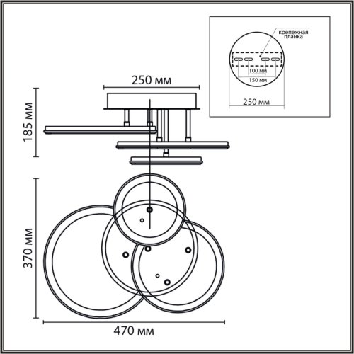 Люстра потолочная LED с пультом Alis Smart 8380/60CL Lumion белая на 1 лампу, основание белое в стиле современный хай-тек сири яндекс алиса с пультом фото 2