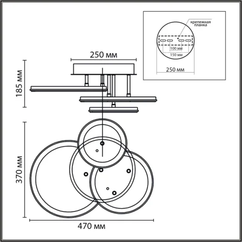 Люстра потолочная LED с пультом Alis Smart 8380/60CL Lumion белая на 1 лампу, основание белое в стиле современный хай-тек сири яндекс алиса с пультом фото 2