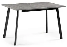 Стол раскладной Колон Лофт 120 25 мм бетон / черный матовый  489608 Woodville столешница бетон из лдсп