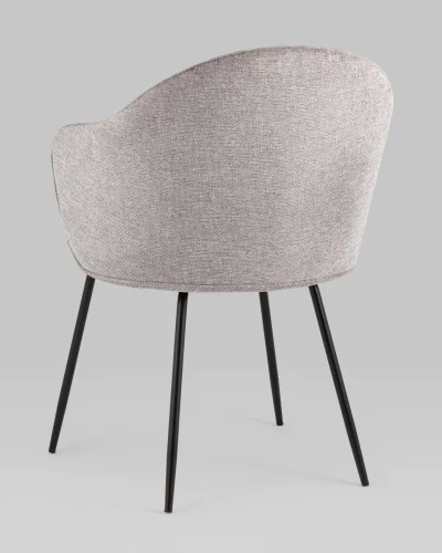 Стул обеденный Echo, светло-серый УТ000038599 Stool Group, серый/шенилл, ножки/металл/чёрный, размеры - ***** фото 5