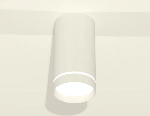 Светильник накладной XS8161006 Ambrella light белый 1 лампа, основание белое в стиле хай-тек круглый фото 2