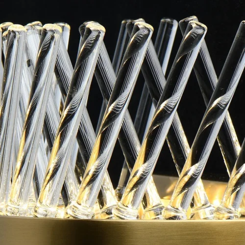 Бра Аделард 642024101 MW-Light прозрачный на 1 лампу, основание латунь в стиле классический фото 4