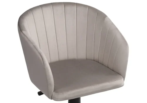 Компьютерное кресло Тибо светло-коричневый 464222 Woodville, коричневый/велюр, ножки/пластик/чёрный, размеры - *900***600*600 фото 5