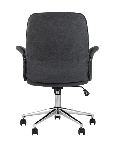 Стул офисный SIMONA, серый УТ000005080 Stool Group, серый/ткань, ножки/металл/серый, размеры - ****640*620 фото 4