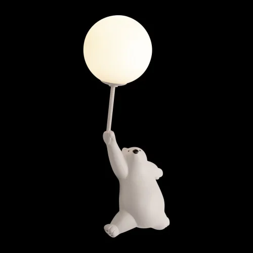 Бра Teddy 10030W/C LOFT IT белый на 1 лампа, основание белое в стиле современный шар фото 2