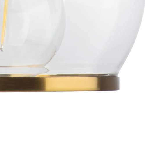 Бра Sferico 729611 Lightstar прозрачный на 1 лампа, основание латунь в стиле современный  фото 4