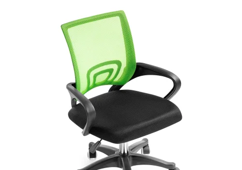 Компьютерное кресло Turin black / green 15434 Woodville, чёрный зелёный/ткань, ножки/пластик/чёрный, размеры - *900***600* фото 6