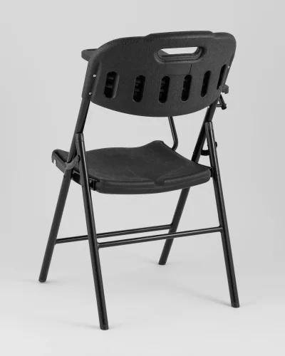 Стул складной банкетный со столиком черный УТ000039884 Stool Group, чёрный/пластик, ножки/металл/чёрный, размеры - ***** фото 3