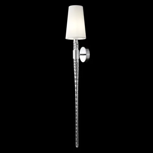 Бра LUMINOUS AP1 CHROME Crystal Lux белый на 1 лампу, основание хром в стиле классический фото 2 Бра LUMINOUS AP1 CHROME Crystal Lux белый на 1 лампу, основание хром в стиле классический фото 2