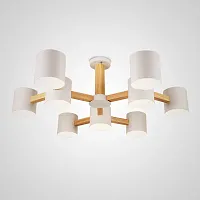 Люстра на штанге MALMO X 101774-26 ImperiumLoft белая на 4 лампы, основание бежевое в стиле скандинавский Люстра на штанге MALMO X 101774-26 ImperiumLoft белая на 4 лампы, основание бежевое в стиле скандинавский