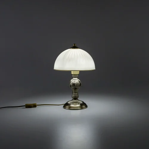 Настольная лампа Адриана CL405823 Citilux белая 1 лампа, основание бронзовое металл в стиле классический  фото 4