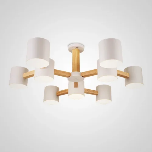 Люстра на штанге MALMO X 101774-26 ImperiumLoft белая на 4 лампы, основание бежевое в стиле скандинавский Люстра на штанге MALMO X 101774-26 ImperiumLoft белая на 4 лампы, основание бежевое в стиле скандинавский