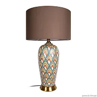 Настольная лампа Blise 10288T LOFT IT коричневая 1 лампа, основание разноцветное керамика в стиле классический современный 