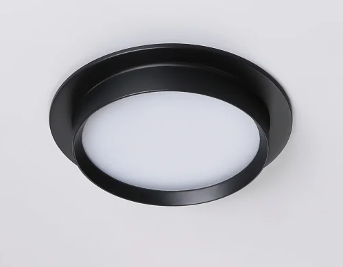 Светильник точечный TN5227 Ambrella light чёрный 1 лампа, основание чёрное в стиле хай-тек современный круглый фото 2