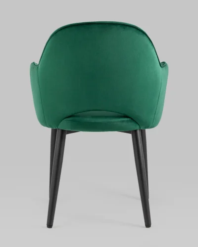 Стул Венера NEW, велюр изумрудный УТ000037245 Stool Group, голубой/велюр, ножки/металл/чёрный, размеры - ****585*645 фото 7