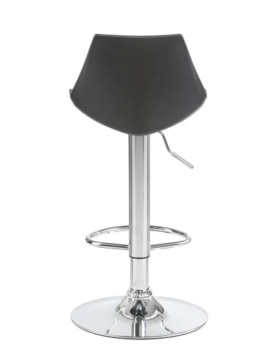 Стул барный 3000-LM ROCKY, цвет сиденья черный, цвет основания хром Dobrin, чёрный/экокожа, ножки/металл/хром, размеры - 830*1040***380*480 фото 5