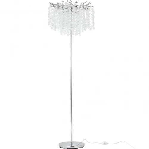 Торшер Milano-1 23141.480-1650.5.E14.C CR Arte Milano ветви прозрачный на 5 ламп, основание хром в стиле современный флористика Торшер Milano-1 23141.480-1650.5.E14.C CR Arte Milano ветви прозрачный на 5 ламп, основание хром в стиле современный флористика