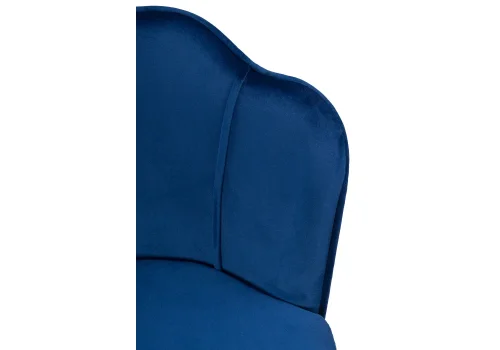 Компьютерное кресло Bud blue 15107 Woodville, синий/велюр, ножки/металл/хром, размеры - *830***560*540 фото 5