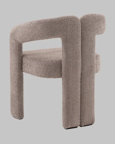 Стул Болинджер букле светло-коричневый УТ000041356 Stool Group, коричневый/букле, ножки/металл ткань/коричневый, размеры - ***** фото 3