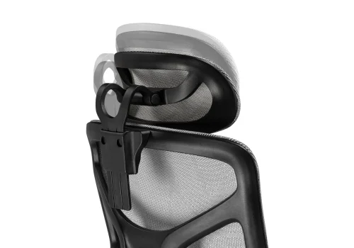 Компьютерное кресло Samur white / black 15817 Woodville, серый/сетка, ножки/металл/хром, размеры - *1370***700*700 фото 11