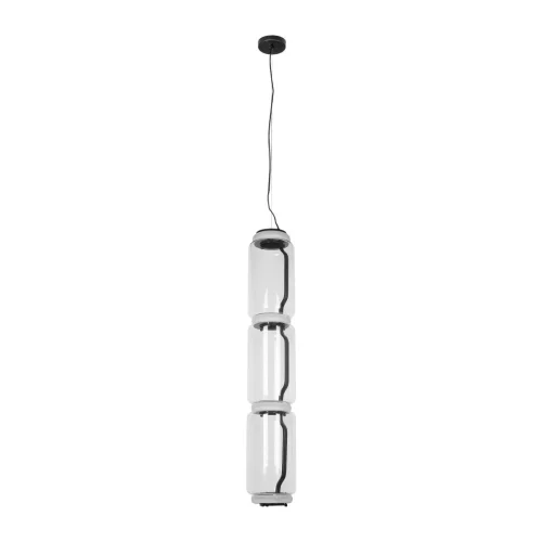 Светильник подвесной LED Noctambule 10194/L LOFT IT прозрачный на 1 лампу, основание чёрное в стиле современный 