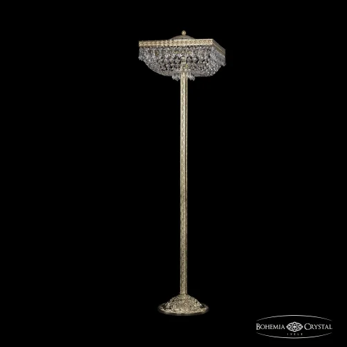 Торшер 19272T6/35IV-135 G Bohemia Ivele Crystal sp прозрачный 4 лампы, основание золотое в стиле классический
