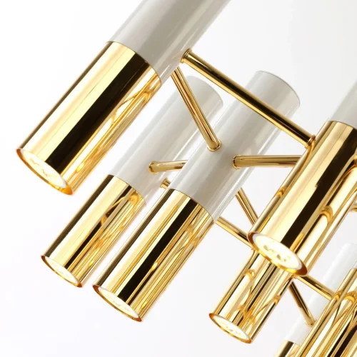 Люстра подвесная Ultra 2755-13P Favourite белая на 13 ламп, основание золотое в стиле современный арт-деко  фото 4