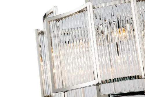Люстра подвесная Tribeca MD0276-6C Nic iLamp прозрачная на 6 ламп, основание никель в стиле американский современный  фото 3