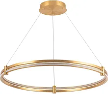 Светильник подвесной LED с пультом Ring 4006/05/01PL Stilfort бронзовый 1 лампа, основание бронзовое в стиле современный хай-тек с пультом кольца